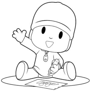 Desenho de Pocoyo Desenho Colorir Imprimir 26