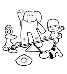 Desenho de Pocoyo Desenho Colorir Imprimir 34