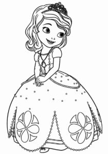 Desenho de Princesa Sofia Desenho Colorir Imprimir 02