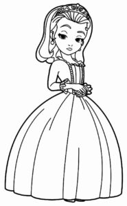 Desenho de Princesa Sofia Desenho Colorir Imprimir 03