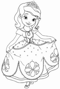 Desenho de Princesa Sofia Desenho Colorir Imprimir 05