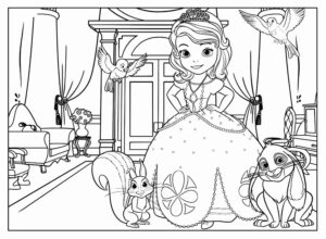 Desenho de Princesa Sofia Desenho Colorir Imprimir 06
