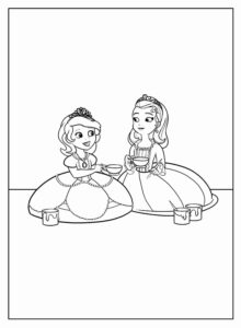 Desenho de Princesa Sofia Desenho Colorir Imprimir 09