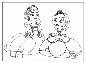 Desenho de Princesa Sofia Desenho Colorir Imprimir 11