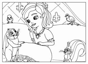 Desenho de Princesa Sofia Desenho Colorir Imprimir 12