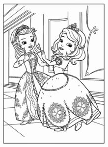 Desenho de Princesa Sofia Desenho Colorir Imprimir 13