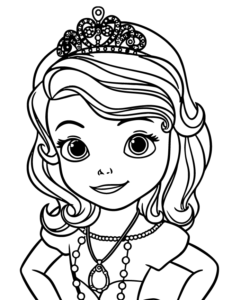 Desenho de Princesa Sofia Desenho Colorir Imprimir 18