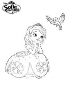 Desenho de Princesa Sofia Desenho Colorir Imprimir 19