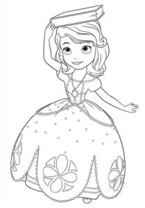 Desenho de Princesa Sofia Desenho Colorir Imprimir 21