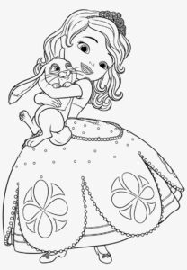 Desenho de Princesa Sofia Desenho Colorir Imprimir 22