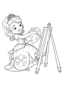 Desenho de Princesa Sofia Desenho Colorir Imprimir 23