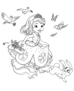 Desenho de Princesa Sofia Desenho Colorir Imprimir 24