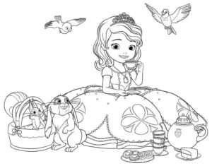 Desenho de Princesa Sofia Desenho Colorir Imprimir 25