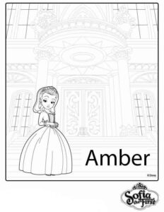 Desenho de Princesa Sofia Desenho Colorir Imprimir 27