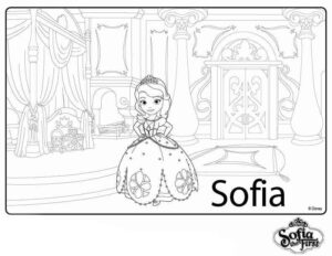 Desenho de Princesa Sofia Desenho Colorir Imprimir 28