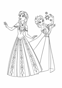 Desenho de Princesas Desenho Colorir Imprimir 01
