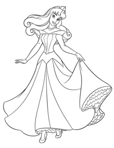 Desenho de Princesas Desenho Colorir Imprimir 02