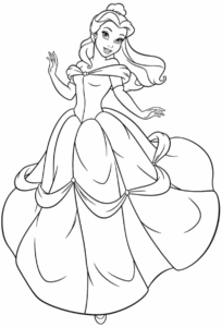 Desenho de Princesas Desenho Colorir Imprimir 03