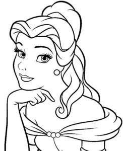 Desenho de Princesas Desenho Colorir Imprimir 04