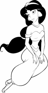 Desenho de Princesas Desenho Colorir Imprimir 05
