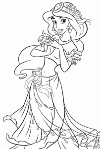 Desenho de Princesas Desenho Colorir Imprimir 07