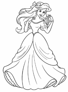 Desenho de Princesas Desenho Colorir Imprimir 10