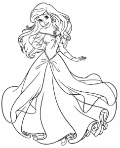 Desenho de Princesas Desenho Colorir Imprimir 11