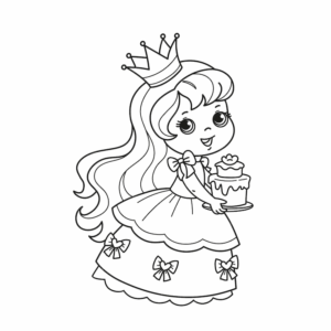 Desenho de Princesas Desenho Colorir Imprimir 24