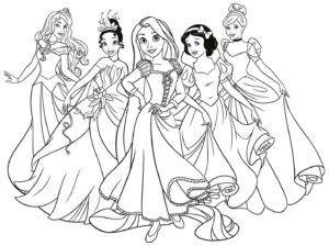Desenho de Princesas Desenho Colorir Imprimir 27