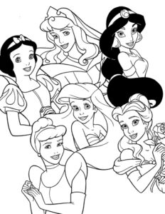 Desenho de Princesas Desenho Colorir Imprimir 29