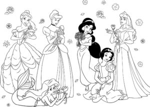 Desenho de Princesas Desenho Colorir Imprimir 37