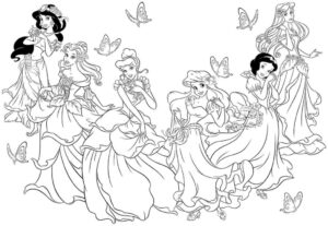 Desenho de Princesas Desenho Colorir Imprimir 41