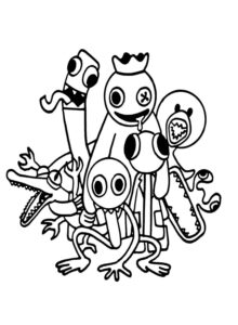 Desenho de Rainbow Friends Desenho Colorir Imprimir 03