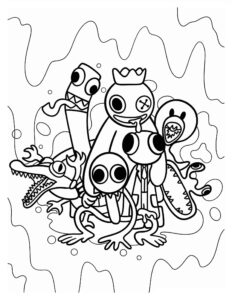 Desenho de Rainbow Friends Desenho Colorir Imprimir 05