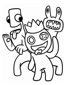 Desenho de Rainbow Friends Desenho Colorir Imprimir 06