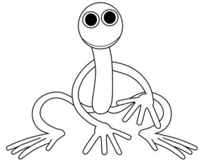Desenho de Rainbow Friends Desenho Colorir Imprimir 10