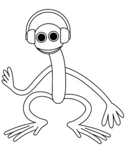 Desenho de Rainbow Friends Desenho Colorir Imprimir 12