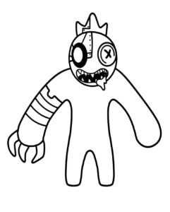 Desenho de Rainbow Friends Desenho Colorir Imprimir 14
