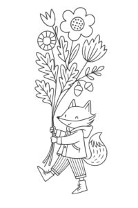 Desenho de Raposa Desenho Colorir Imprimir 06