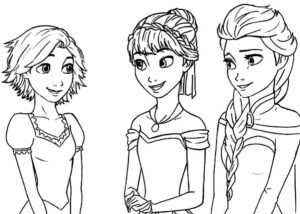 Desenho de Rapunzel Desenho Colorir Imprimir 01