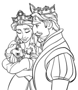 Desenho de Rapunzel Desenho Colorir Imprimir 03