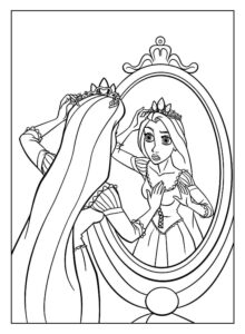 Desenho de Rapunzel Desenho Colorir Imprimir 06