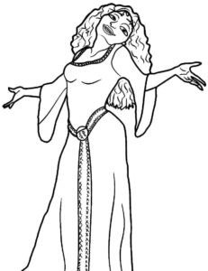 Desenho de Rapunzel Desenho Colorir Imprimir 18