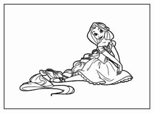 Desenho de Rapunzel Desenho Colorir Imprimir 20