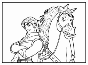 Desenho de Rapunzel Desenho Colorir Imprimir 24