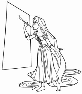 Desenho de Rapunzel Desenho Colorir Imprimir 25
