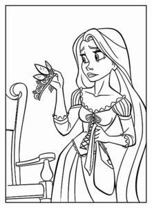 Desenho de Rapunzel Desenho Colorir Imprimir 27