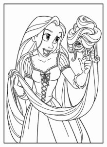 Desenho de Rapunzel Desenho Colorir Imprimir 28