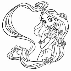 Desenho de Rapunzel Desenho Colorir Imprimir 29