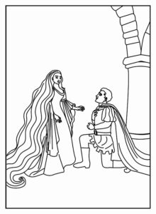Desenho de Rapunzel Desenho Colorir Imprimir 30